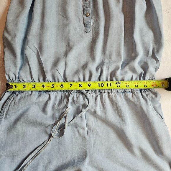 ana Summer Romper in Denim Like Fabric sz M - Picture 7 of 9